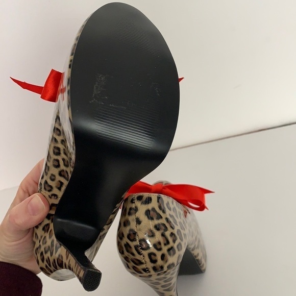 Bordello Cheetah Print Heels - Picture 7 of 10